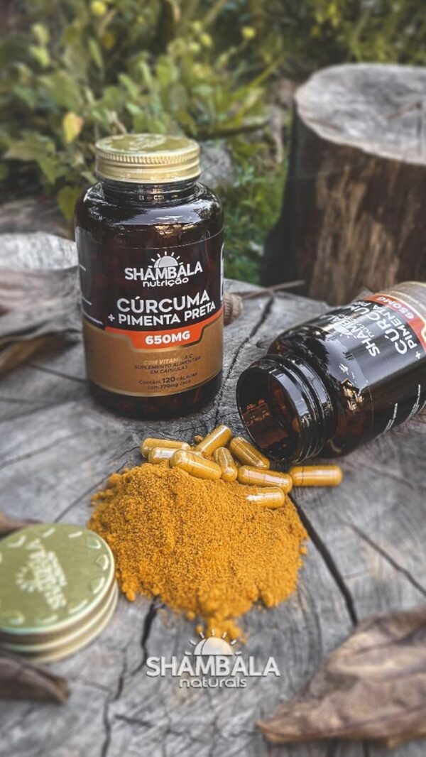 Cápsulas de Cúrcuma com Pimenta Preta